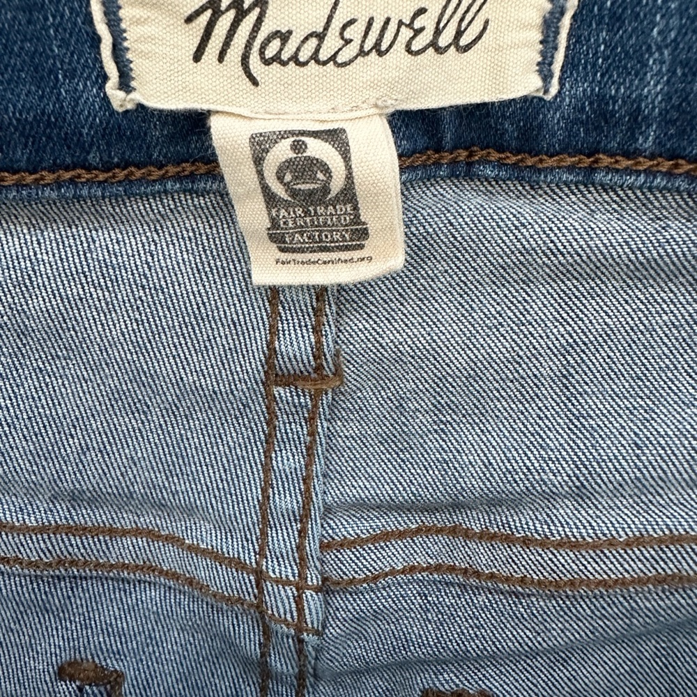 Madewell Women's 9" Mid Rise Skinny Jeans Knee-rip Frayed Hem Size 27 - Picture 6 of 8